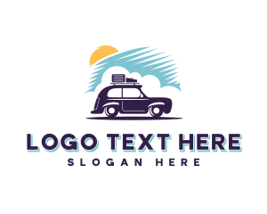 Tourism - Transport Car Road Trip logo design