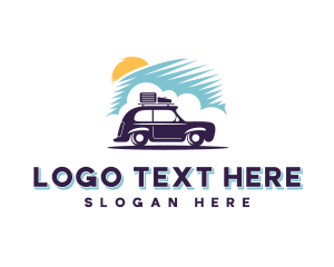 Transport Car Road Trip Logo