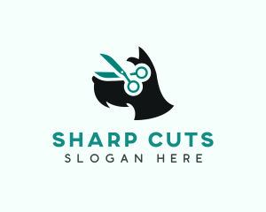 Scissors - Scissors Grooming Dog logo design