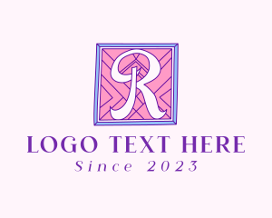 Tailor - Letter R Tile Pattern logo design