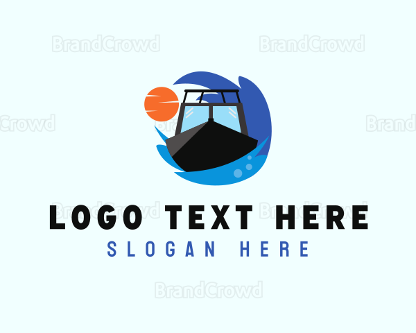 Sea Boat Ship Logo