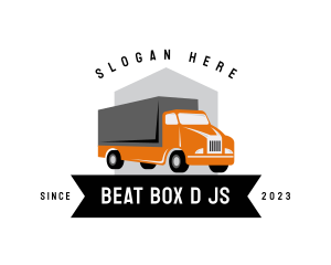 Mixer Truck - Shipping Freight Truck logo design