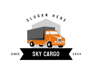 Shipping Freight Truck logo design