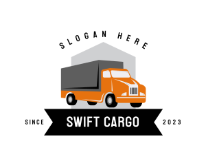 Shipping - Shipping Freight Truck logo design