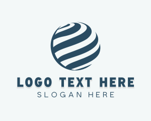 Globe - Global Financial Wave Firm logo design