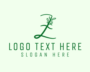 Leaf - Natural Elegant Letter Z logo design
