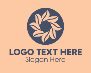 Skin - Spa Floral Emblem logo design