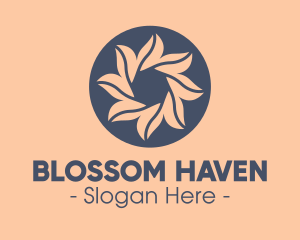 Floral - Spa Floral Emblem logo design