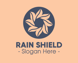 Spa Floral Emblem logo design