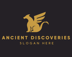 Mythical Griffin Creature logo design