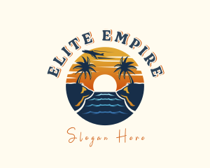 Tropical Beach Getaway logo design