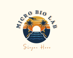 Tropical Beach Getaway logo design