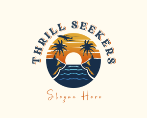 Tropical Beach Getaway logo design