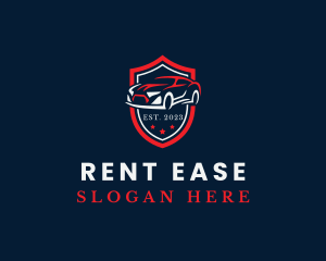 Rental - Auto Vehicle Shield logo design