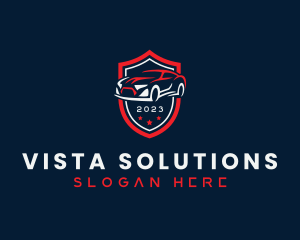 Auto Vehicle Shield logo design