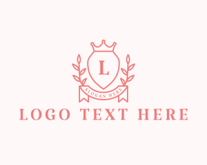 Tattoo - Wreath Crown Shield logo design