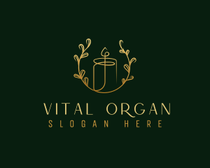 Organic Wax Candle logo design