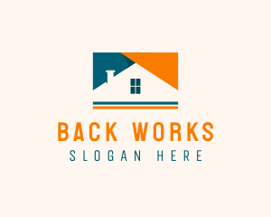 House Property Roof logo design