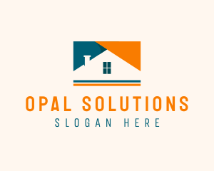 House Property Roof logo design