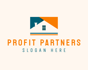 House Property Roof logo design