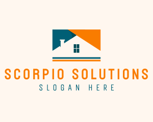 House Property Roof logo design