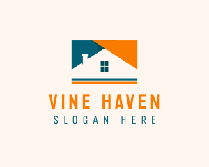 House Property Roof logo design