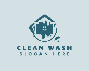 Clean House Pressure Washer logo design