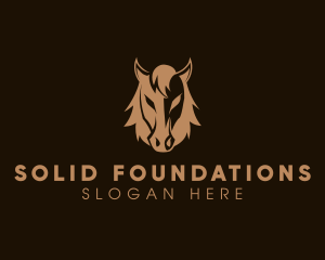 Steed - Wild Horse Stallion logo design