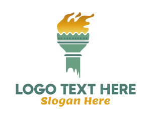 Liberty Torch Flame Logo