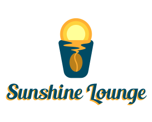 Coffee Bean Sunset  logo design