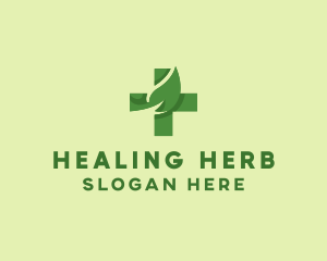 Herbal Medicine Cross  logo design