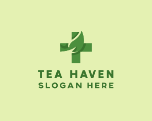 Herbal Medicine Cross  logo design