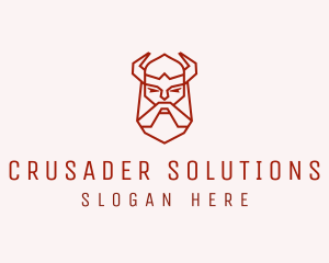 Crusader - Medieval Ancient Warrior logo design