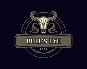 Bull Skull Ranch logo design