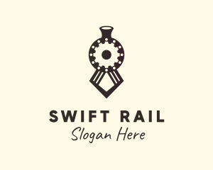 Rail - Train Railway Locomotive logo design