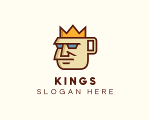 Royal Barista Coffee King  logo design