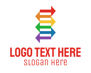 Gay - Rainbow Arrows Exchange logo design
