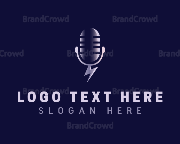 Media Podcast Mic Logo