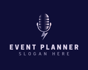 Entertainment - Media Podcast Mic logo design