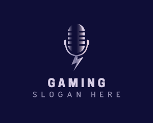 Podcast - Media Podcast Mic logo design