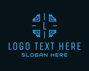 Social Media - Tech Security Software logo design