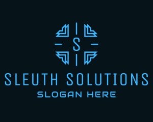 Investigate - Tech Security Software logo design