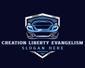 Sports Car Garage Detailing logo design