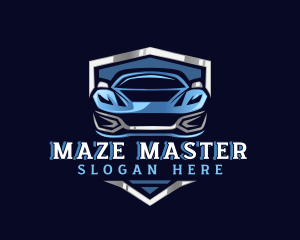 Sports Car Garage Detailing logo design