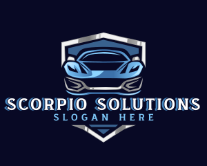 Sports Car Garage Detailing logo design