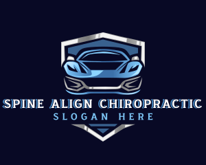 Sports Car Garage Detailing logo design