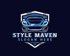 Sports Car Garage Detailing logo design