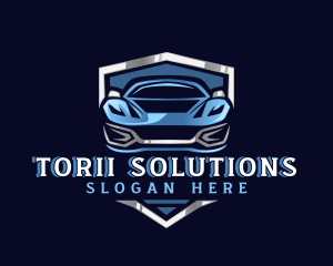 Sports Car Garage Detailing logo design