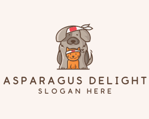 Japanese Samurai Pets logo design