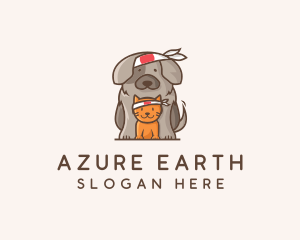 Japanese Samurai Pets logo design